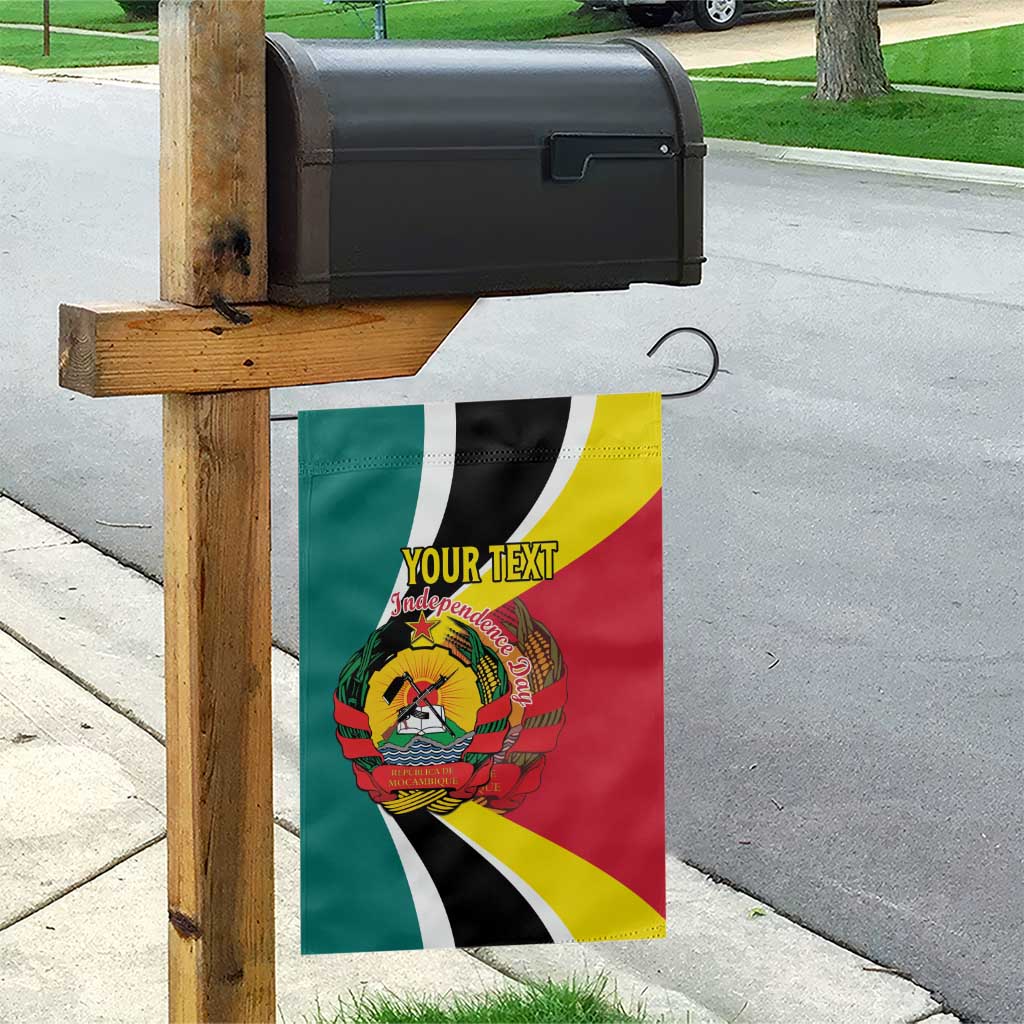 Personalized Mozambique Independence Day Garden Flag Coat Of Arms - Flag Style
