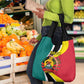 Personalized Mozambique Independence Day Grocery Bag Coat Of Arms - Flag Style