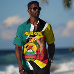 Personalized Mozambique Independence Day Hawaiian Shirt Coat Of Arms - Flag Style