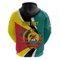 Personalized Mozambique Independence Day Hoodie Coat Of Arms - Flag Style