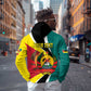 Personalized Mozambique Independence Day Hoodie Coat Of Arms - Flag Style