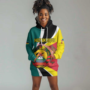 Personalized Mozambique Independence Day Hoodie Dress Coat Of Arms - Flag Style