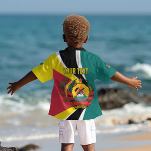 Personalized Mozambique Independence Day Kid Hawaiian Shirt Coat Of Arms - Flag Style