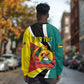 Personalized Mozambique Independence Day Long Sleeve Shirt Coat Of Arms - Flag Style