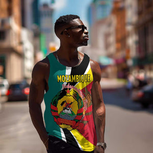 Personalized Mozambique Independence Day Men Tank Top Coat Of Arms - Flag Style