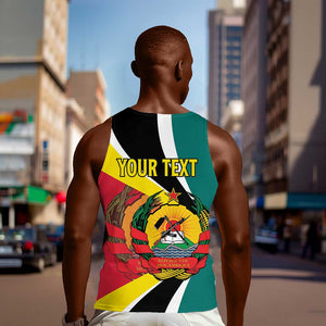 Personalized Mozambique Independence Day Men Tank Top Coat Of Arms - Flag Style