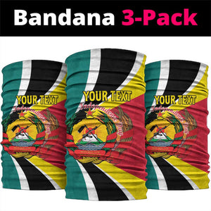 Personalized Mozambique Independence Day Neck Gaiter Coat Of Arms - Flag Style LT15