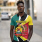 Personalized Mozambique Independence Day Polo Shirt Coat Of Arms - Flag Style