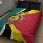 Personalized Mozambique Independence Day Quilt Bed Set Coat Of Arms - Flag Style