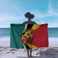 Personalized Mozambique Independence Day Sarong Coat Of Arms - Flag Style