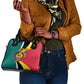 Personalized Mozambique Independence Day Shoulder Handbag Coat Of Arms - Flag Style