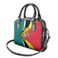 Personalized Mozambique Independence Day Shoulder Handbag Coat Of Arms - Flag Style
