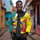 Personalized Mozambique Independence Day Sleeve Zip Bomber Jacket Coat Of Arms - Flag Style