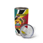 Personalized Mozambique Independence Day Tumbler Cup Coat Of Arms - Flag Style