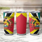 Personalized Mozambique Independence Day Tumbler Cup Coat Of Arms - Flag Style