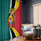 Personalized Mozambique Independence Day Window Curtain Coat Of Arms - Flag Style