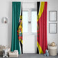 Personalized Mozambique Independence Day Window Curtain Coat Of Arms - Flag Style