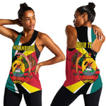 Personalized Mozambique Independence Day Women Racerback Tank Coat Of Arms - Flag Style
