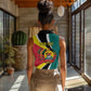 Personalized Mozambique Independence Day Women Sleeveless Polo Shirt Coat Of Arms - Flag Style