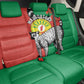Happy Madagasikara Independence Day Back Car Seat Cover Ring-Tailed Lemur With Seal