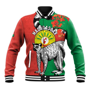 Happy Madagasikara Independence Day Baseball Jacket Ring-Tailed Lemur With Seal