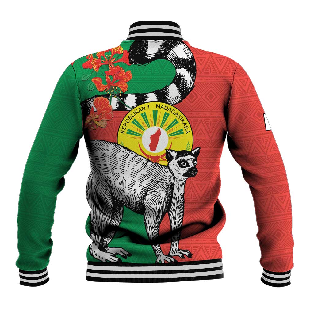 Happy Madagasikara Independence Day Baseball Jacket Ring-Tailed Lemur With Seal