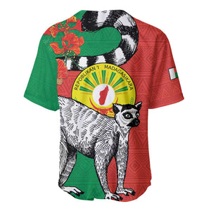 Happy Madagasikara Independence Day Baseball Jersey Ring-Tailed Lemur With Seal