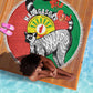 Happy Madagasikara Independence Day Beach Blanket Ring-Tailed Lemur With Seal