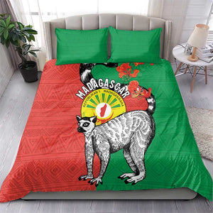 Happy Madagasikara Independence Day Bedding Set Ring-Tailed Lemur With Seal