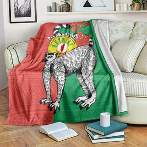 Happy Madagasikara Independence Day Blanket Ring-Tailed Lemur With Seal