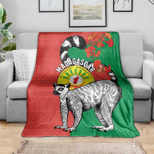 Happy Madagasikara Independence Day Blanket Ring-Tailed Lemur With Seal