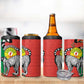 Happy Madagasikara Independence Day 4 in 1 Can Cooler Tumbler Ring-Tailed Lemur With Seal