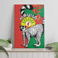 Happy Madagasikara Independence Day Canvas Wall Art Ring-Tailed Lemur With Seal