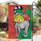 Happy Madagasikara Independence Day Garden Flag Ring-Tailed Lemur With Seal