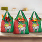 Happy Madagasikara Independence Day Grocery Bag Ring-Tailed Lemur With Seal
