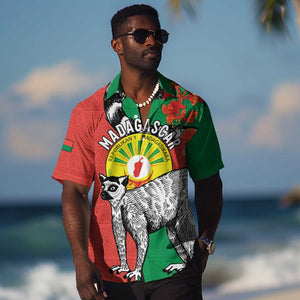 Happy Madagasikara Independence Day Hawaiian Shirt Ring-Tailed Lemur With Seal
