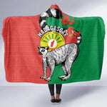 Happy Madagasikara Independence Day Hooded Blanket Ring-Tailed Lemur With Seal