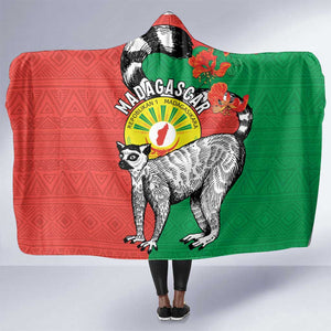 Happy Madagasikara Independence Day Hooded Blanket Ring-Tailed Lemur With Seal