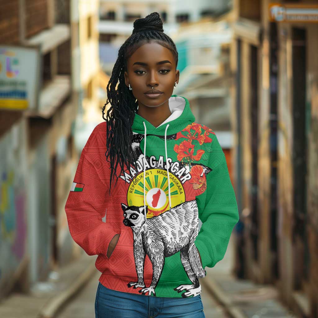 Happy Madagasikara Independence Day Hoodie Ring-Tailed Lemur With Seal