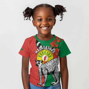 Happy Madagasikara Independence Day Kid T shirt Ring-Tailed Lemur With Seal