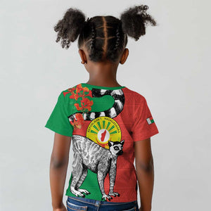 Happy Madagasikara Independence Day Kid T shirt Ring-Tailed Lemur With Seal