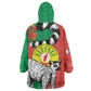 Happy Madagasikara Independence Day Kid Wearable Blanket Hoodie Ring-Tailed Lemur With Seal