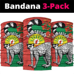 Happy Madagasikara Independence Day Neck Gaiter Ring-Tailed Lemur Seal LT15