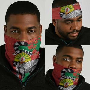 Happy Madagasikara Independence Day Neck Gaiter Ring-Tailed Lemur Seal LT15