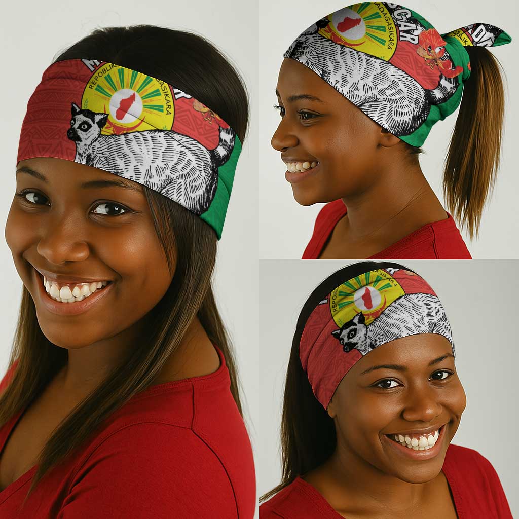 Happy Madagasikara Independence Day Neck Gaiter Ring-Tailed Lemur Seal LT15