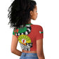 Happy Madagasikara Independence Day Raglan Cropped T shirt Ring-Tailed Lemur With Seal