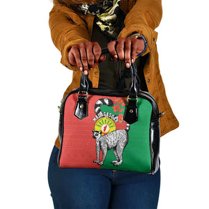 Happy Madagasikara Independence Day Shoulder Handbag Ring-Tailed Lemur With Seal