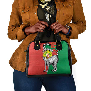 Happy Madagasikara Independence Day Shoulder Handbag Ring-Tailed Lemur With Seal