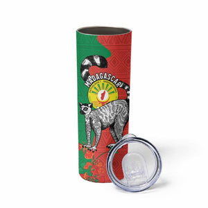 Happy Madagasikara Independence Day Skinny Tumbler Ring-Tailed Lemur With Seal