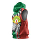 Happy Madagasikara Independence Day Sleeveless Hoodie Ring-Tailed Lemur With Seal - African Pride